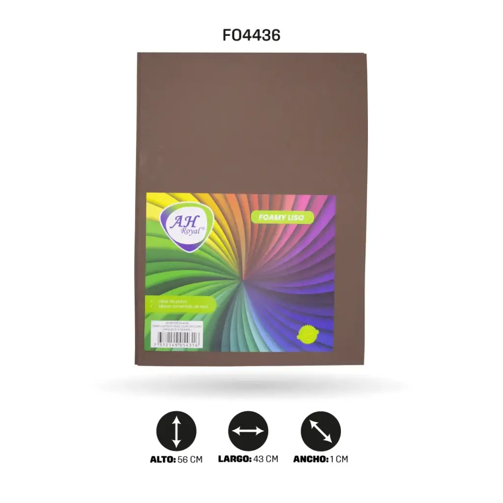 FOAMY 4 CARTAS AH ROYAL CAFE CLARO 1.5MM X 10 UNDS [AH28103815-4436-AH20103815-HN142]