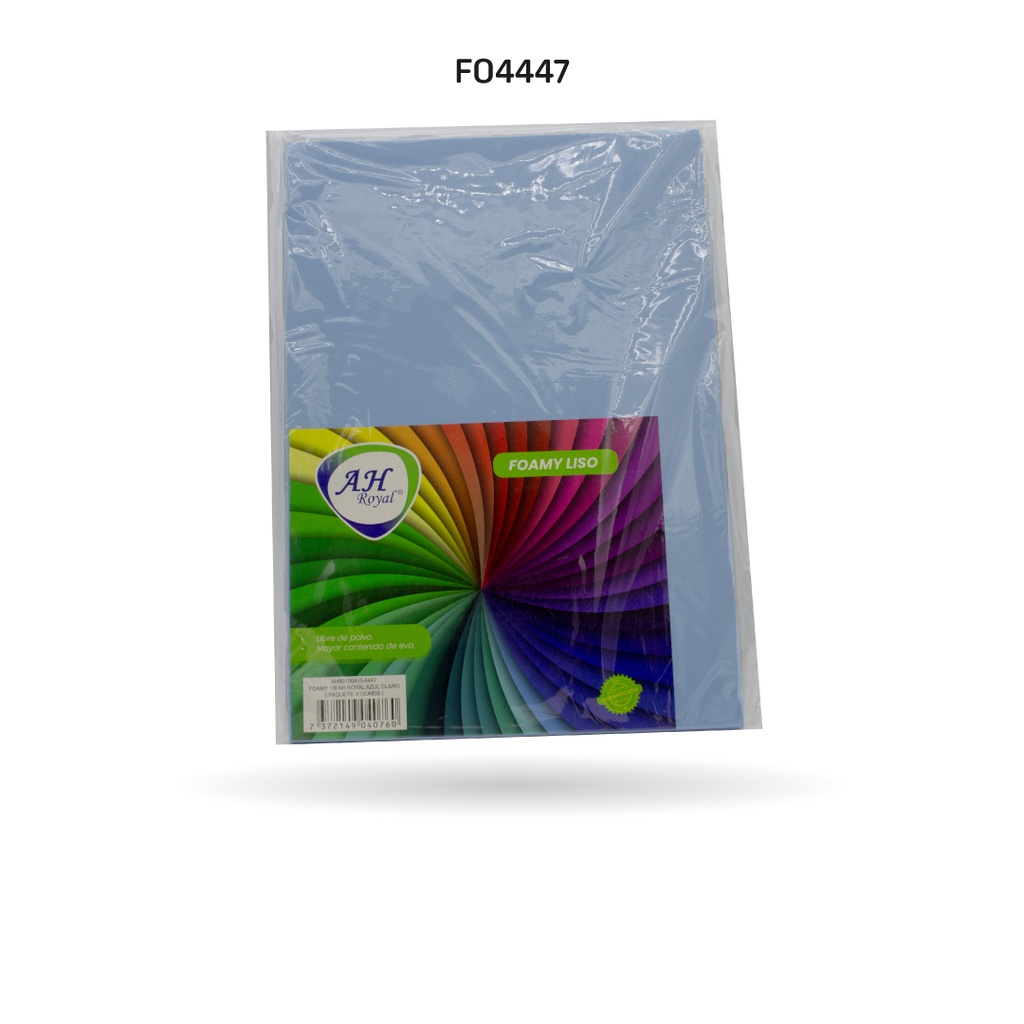 FOAMY 1/8 AH ROYAL AZUL CLARO X 10 UNDS [AH80100415-4447-AH80100415]