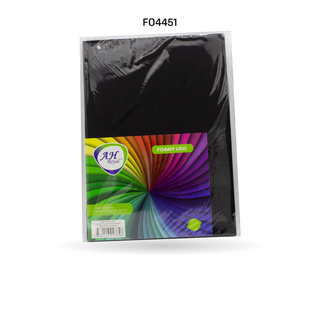 FOAMY 1/8 AH ROYAL NEGRO X 10 UNDS [AH80101615-4451-AH80101615-HN120]
