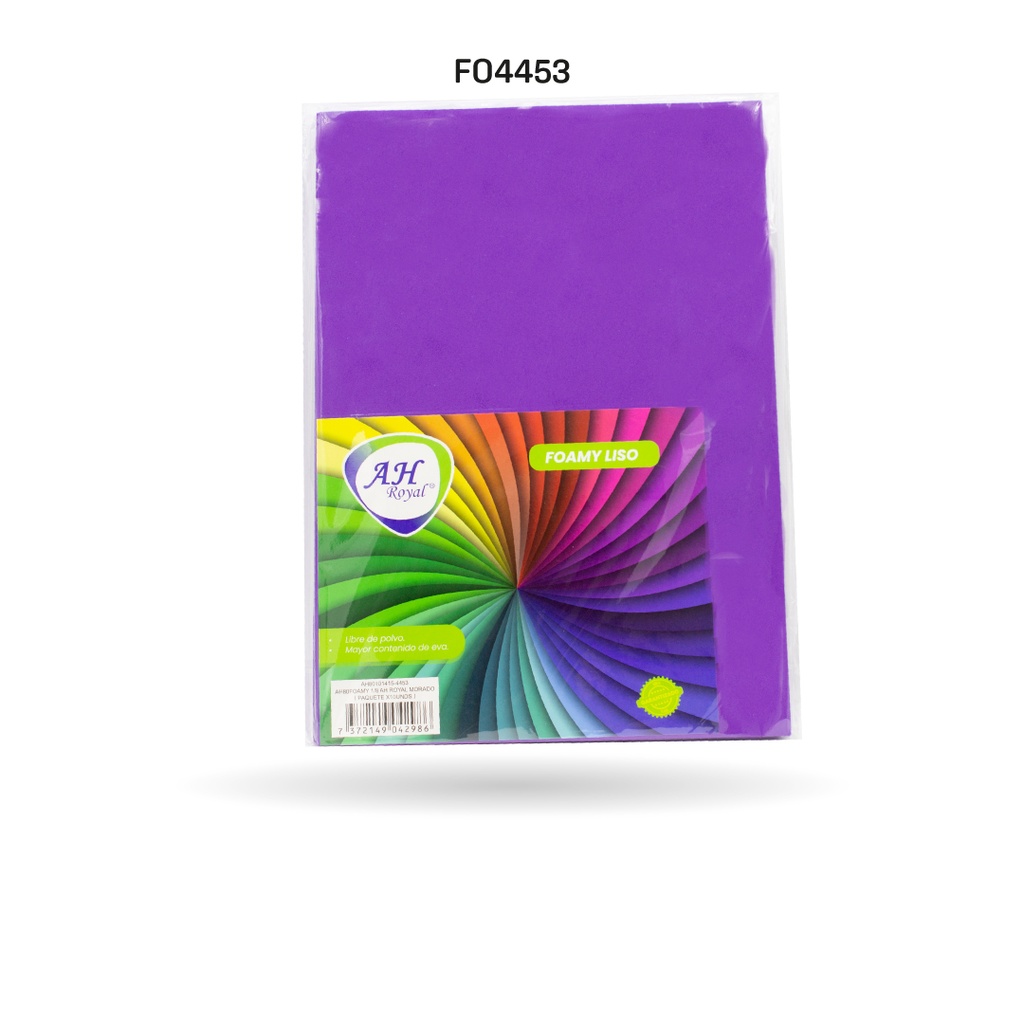 FOAMY 1/8 AH ROYAL MORADO X 10 UNDS [AH80101415-4453-AH80101415-HN147]