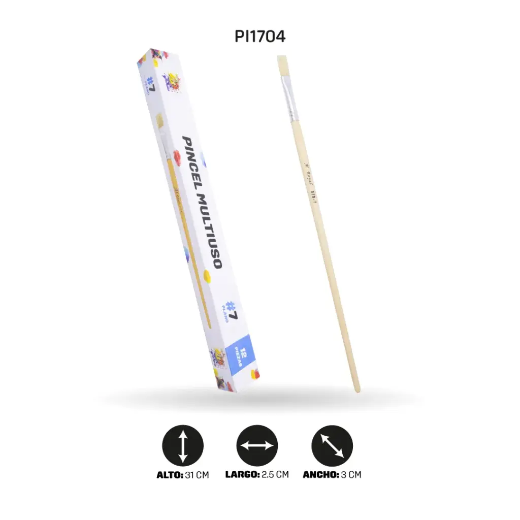 PINCEL CHINO AH ROYAL PLANO NO 7 X12 [PAC20007-1704-PAC80088-1704]