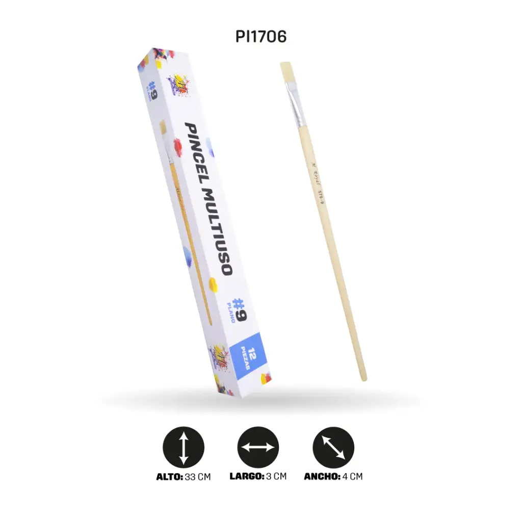 PINCEL CHINO AH ROYAL PLANO NO 9 X12 [PAC20009-1706-PAC80090-PAC20009]