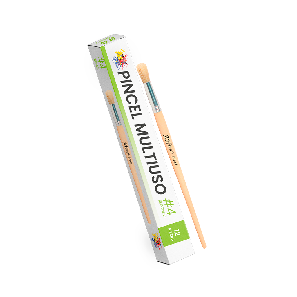 PINCEL CHINO AH ROYAL REDONDO NO 4 X12 [PAC20016-1713-PAC80097-1713]