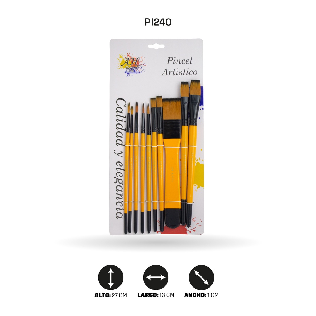 PINCEL AH ROYAL PUNTA QUEMADA X10 [PAC20093-240]