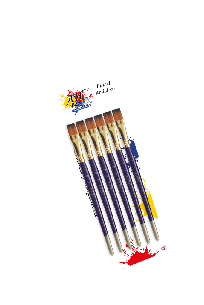 PINCEL AHROYAL PLANO N°10 X6  [PAC20041-329]