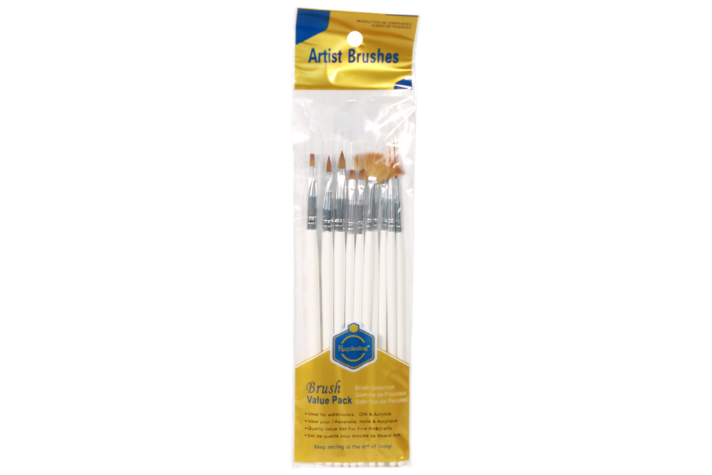 PINCEL PARA UÑAS X10 [PAC50059]