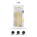 PINCEL CHINO REDONDO JUEGO DEL 1 AL 12 X12 [PAC80081-428-PAC20246-428]