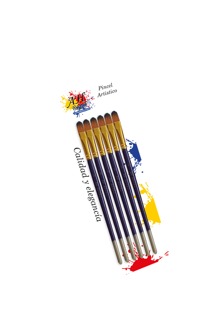 PINCEL AH ROYAL LENGUA DE GATO NO 9 X6  [PAC20081-905]