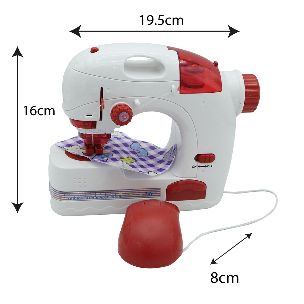 PEQUEÑA MÁQUINA DE COSER MECANISMO PILAS [3232]