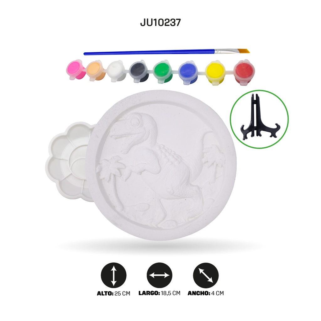 SET DE YESO CONPINTURA MOTIVO DINOSAURIO  [YC-55-1]