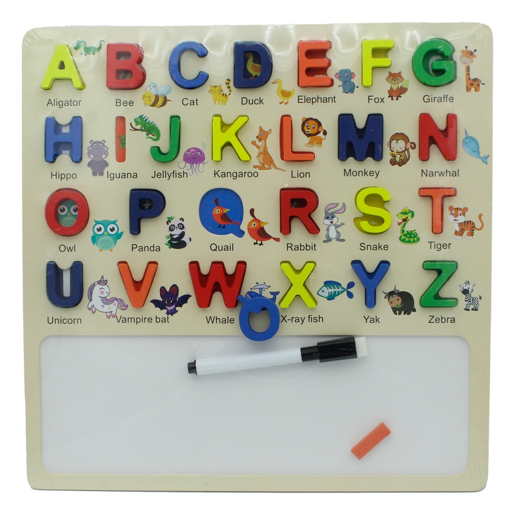 TABLERO LETRAS MAYUSCULAS ENCAJABLES X 26 PIEZAS [1970-126]