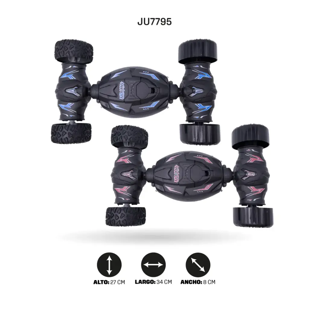 COCHE ACROBACIAS RADIOCONTROL 2,4 G CON CABLE USB [771-1]