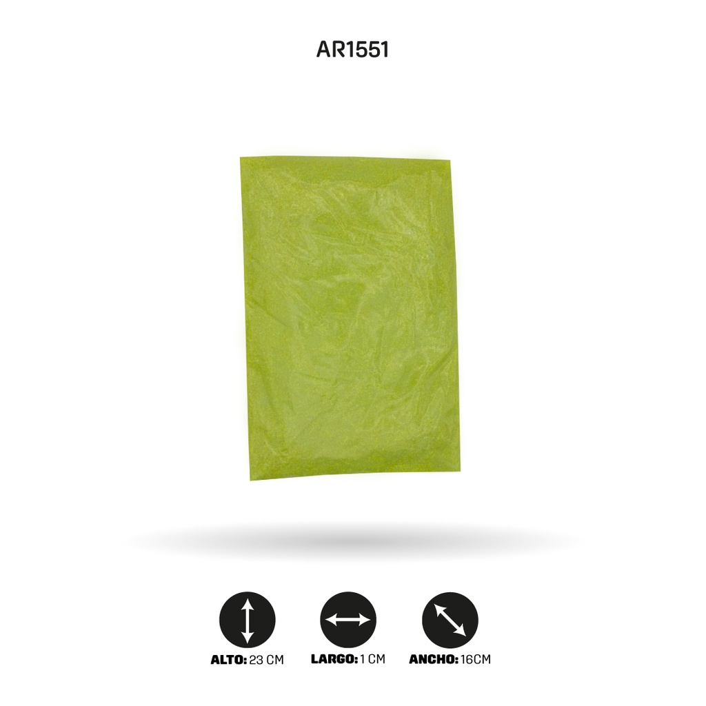 ESCARCHA COLOR VERDE LIMON X LIBRA [PAC4453]