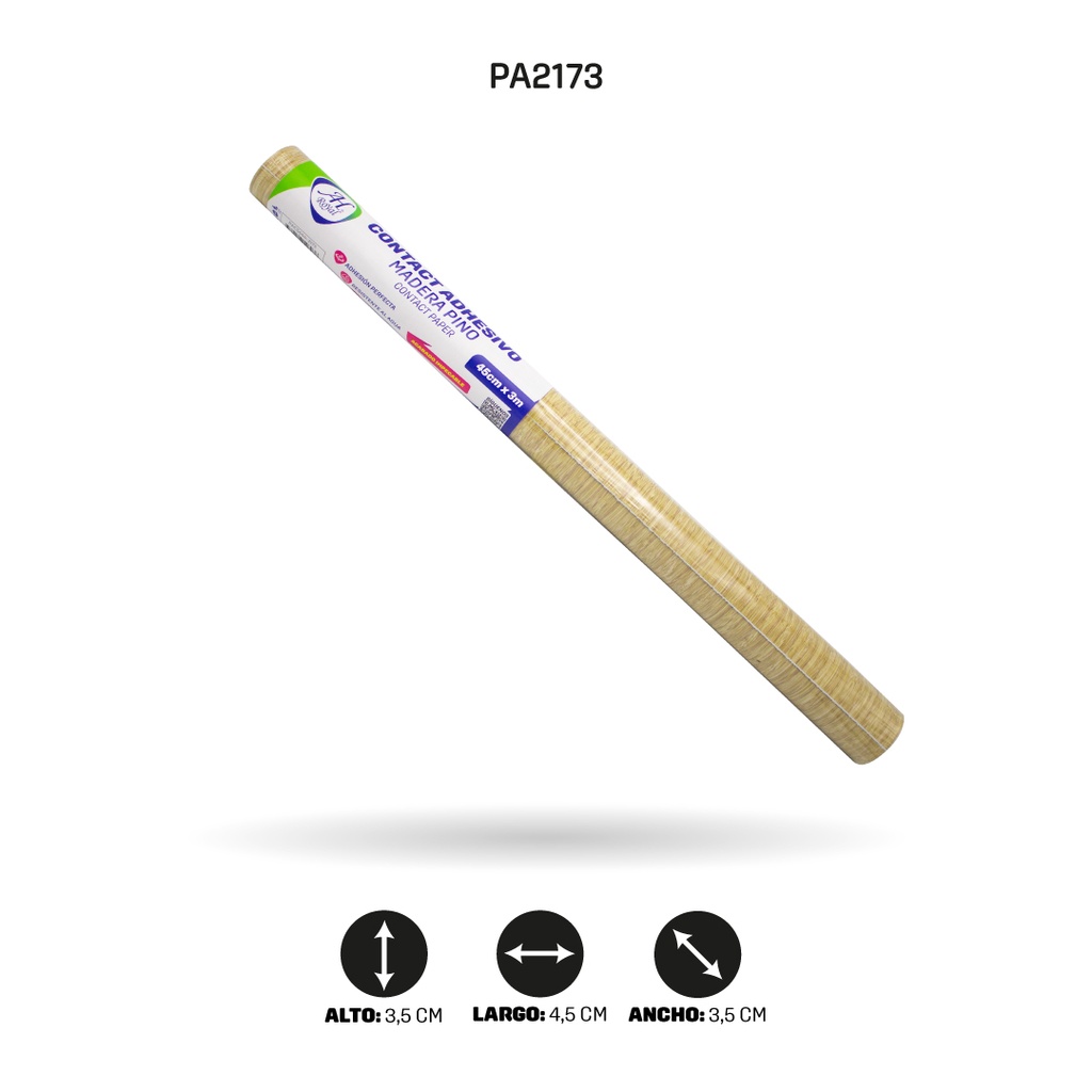PAPEL CONTAC AHROYAL MADERA M008-2  DE 3 mts x 45 cms [PAC5444]