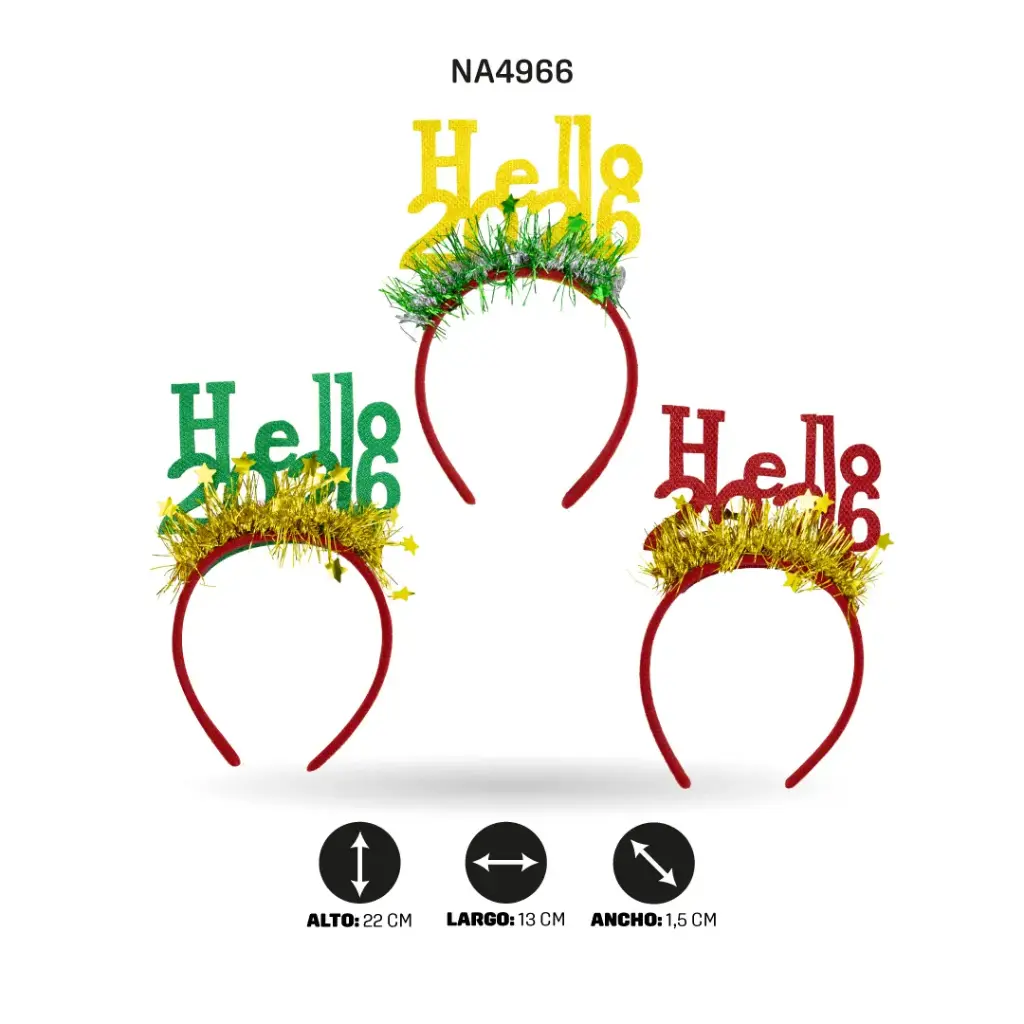 DIADEMA DE NAVIDAD -7 BOX/12 [PAC4929]