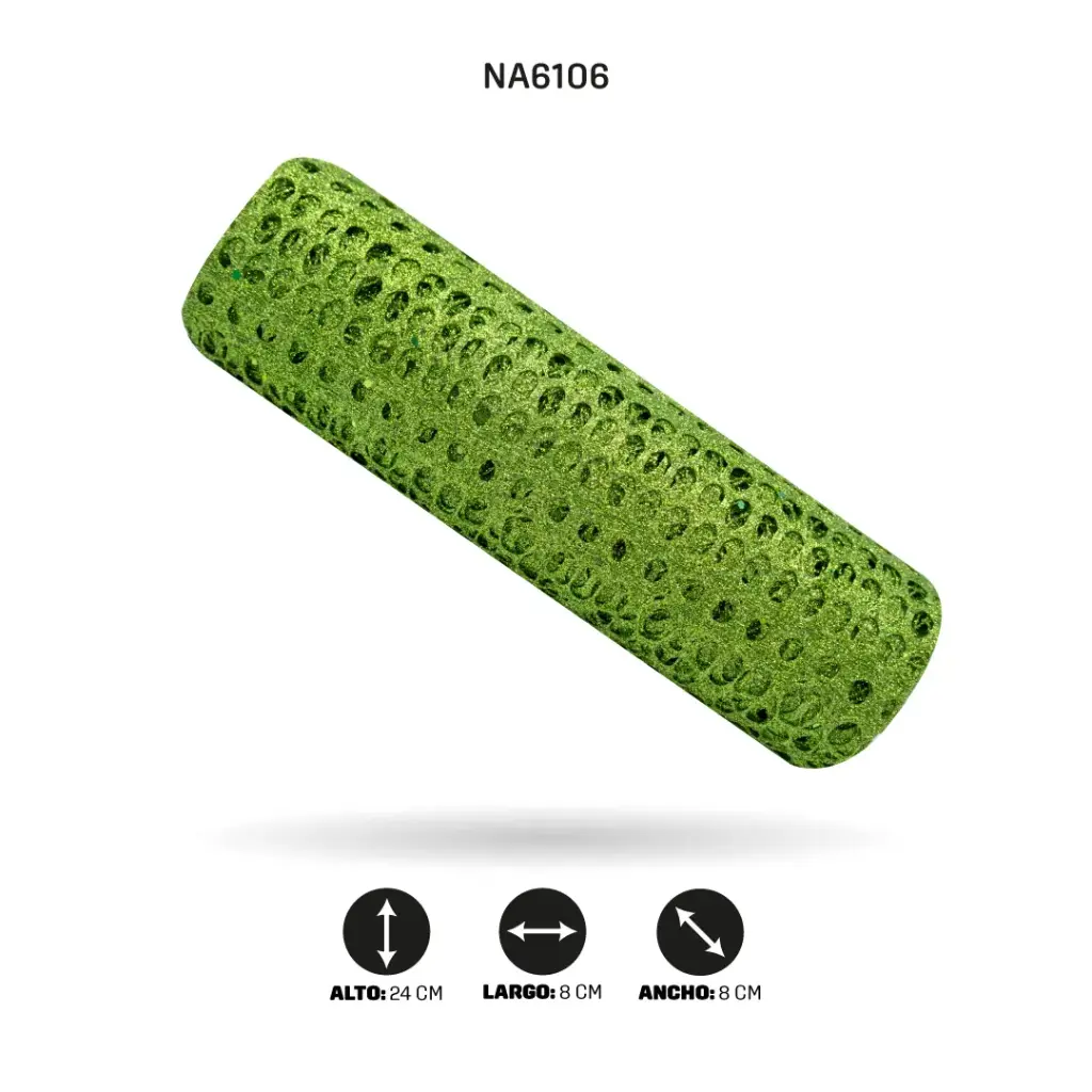 MALLA 24cm x 5y VERDE CÍTRICO BRILLANTE [PAC4990]