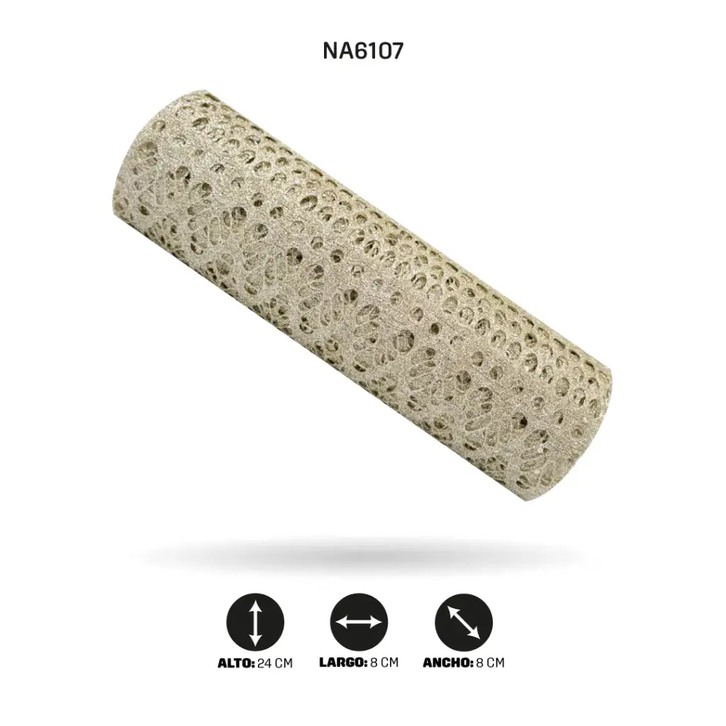 MALLA 24cm x 5y DORADO CHAMPAÑA [PAC4991]