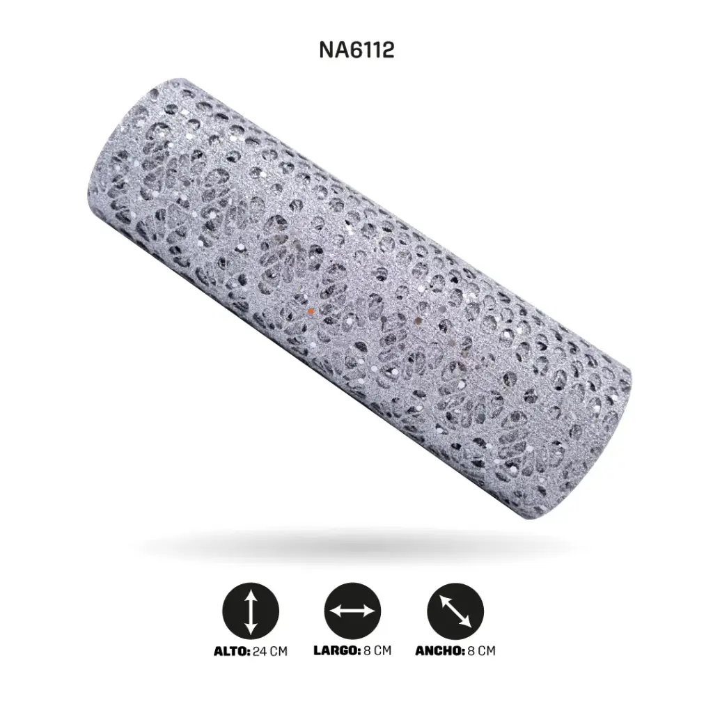 MALLA 24cm x 5y PLATEADO [PAC5000]