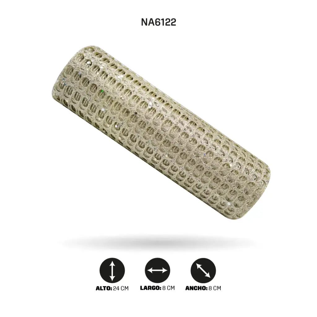 MALLA 24 cm x 5y DORADO CHAMPAÑA [PAC5017]