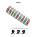 MALLA ESPEJO 24cm x 7m ROJO + VERDE + BLANCO [PAC5132]