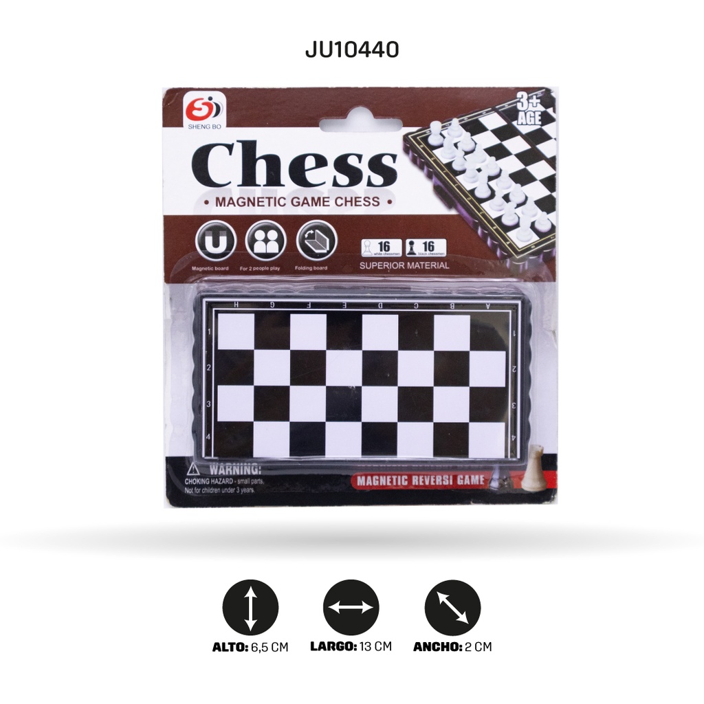 MINI AJEDREZ MAGNÉTICO [S1102-1]