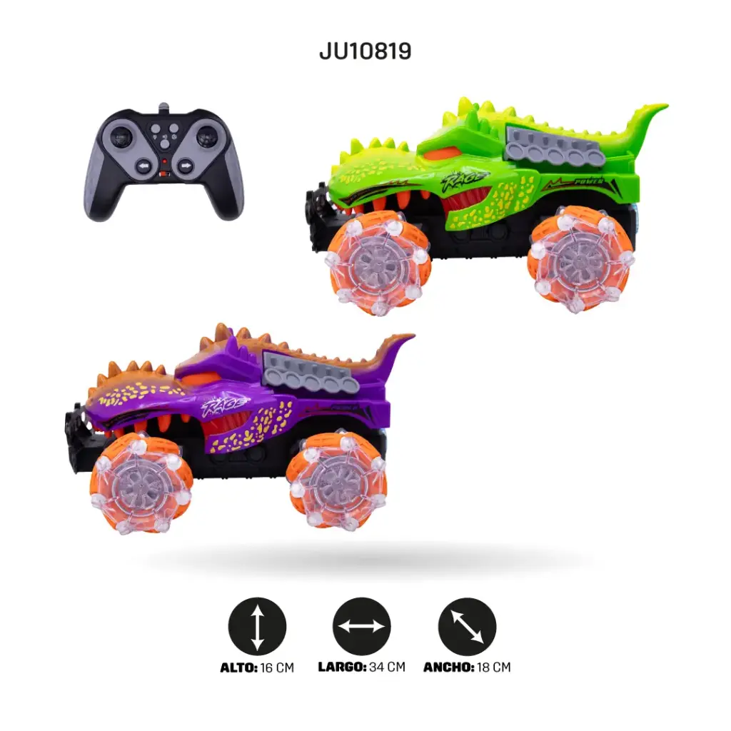 DINO CARRO 4X4 RADIOCONTROL DE NUEVE VÍAS USB [ZJ238-59]