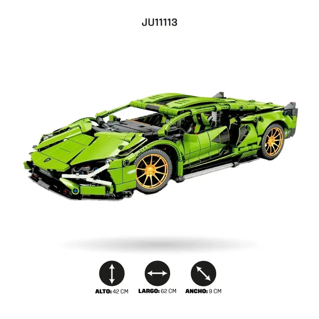 AUTO ARMABLE LAMBORGHINI - 1273 PIEZAS CON RADIOCONTROL [49001]