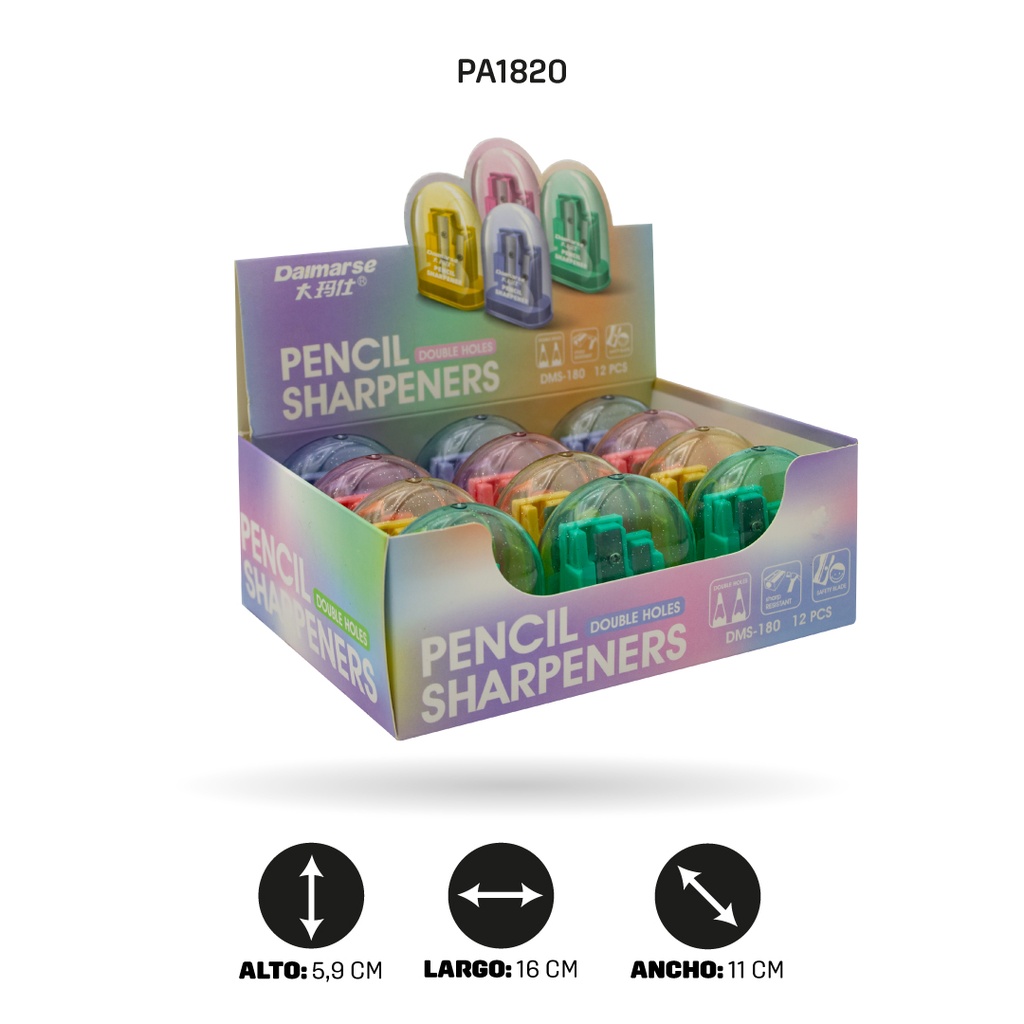 SACAPUNTAS DOBLE DMS-180 [PAC4866]