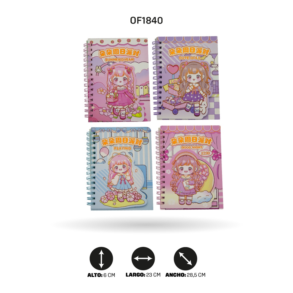 AGENDA XX-64K-086 PARA NIÑA DISP X 24[PAC4570]