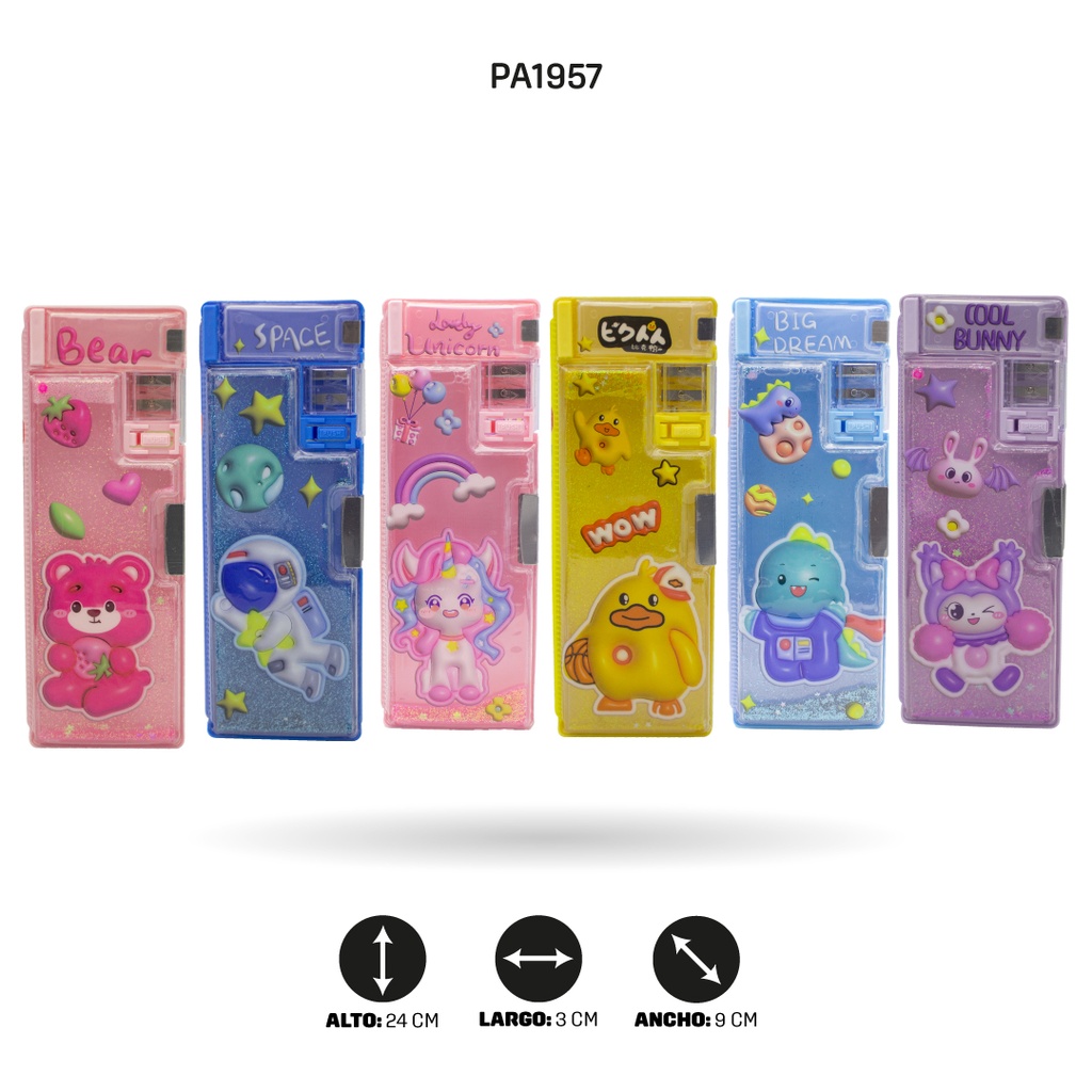 ESTUCHE MULTIFUNCIONAL ESCARCHADO 6 MOTIVOS XPM-562 [PAC4691]