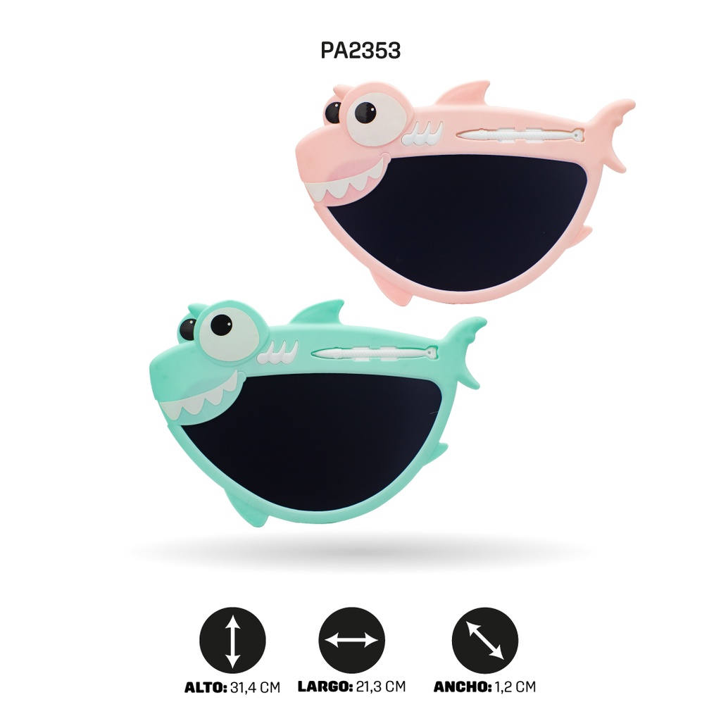 TABLET DE DIBUJO TIBURON LCD, 2 COLORES [PAC4728]