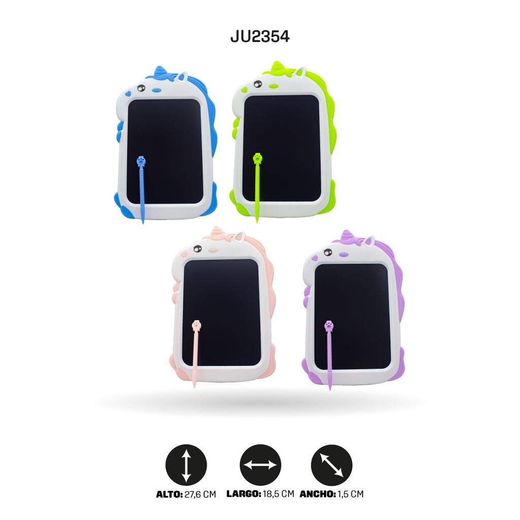 TABLET DE DIBUJO UNICORNIOS LCD 4 MOTIVOS [PAC4729]