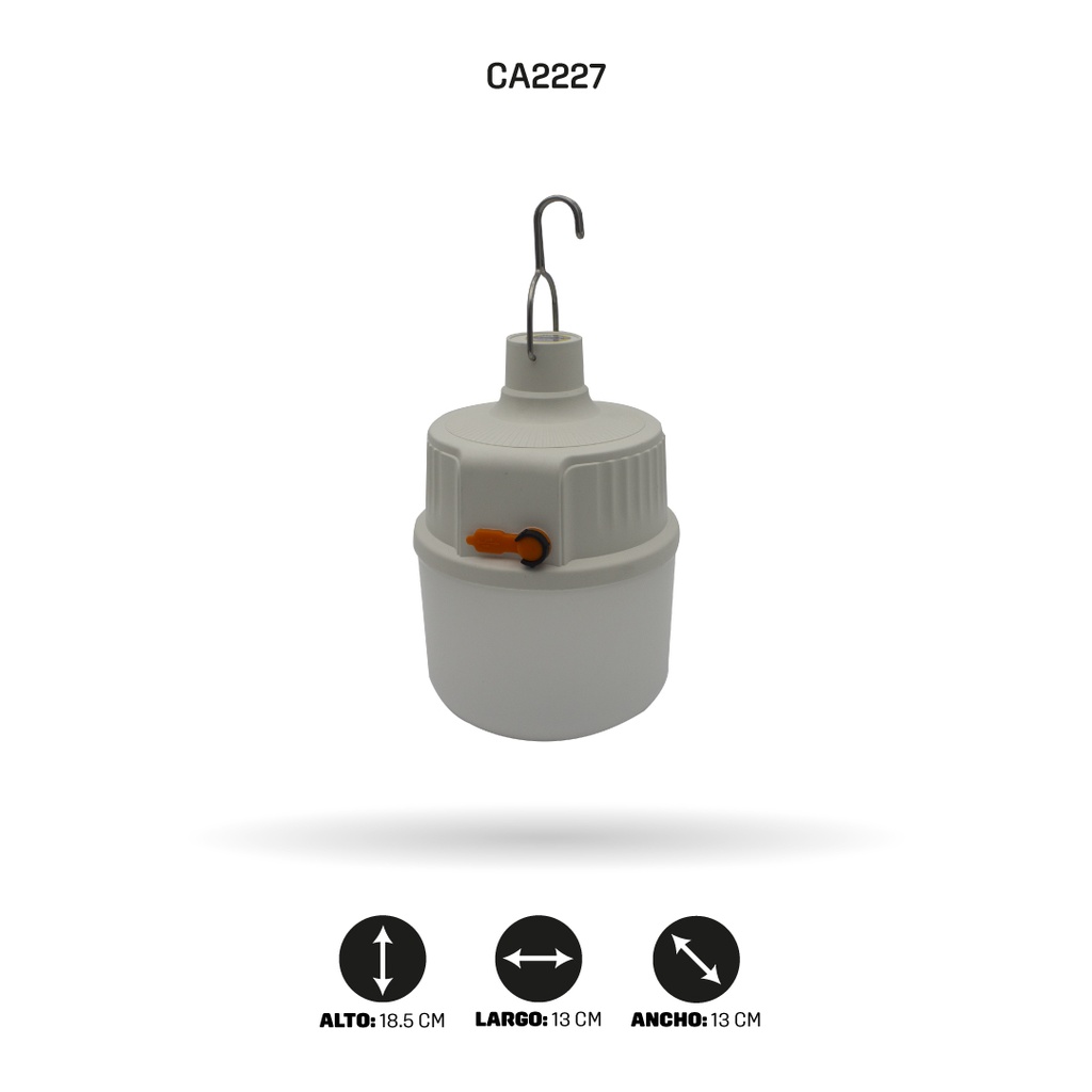 BOMBILLO RECARGABLE 10W TGX-1525 [PAC4473]