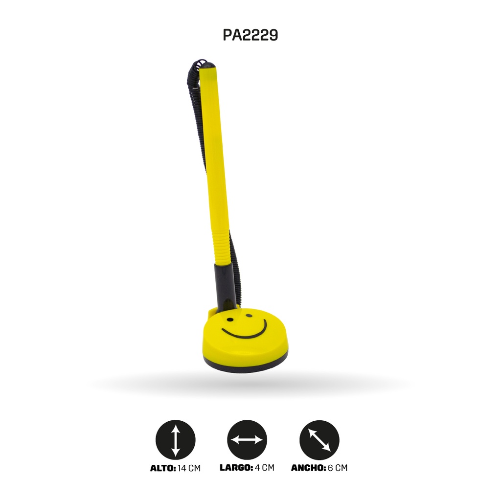 BOLIGRAFO CON BASE CARA FELIZ B-8868 [PAC4490]