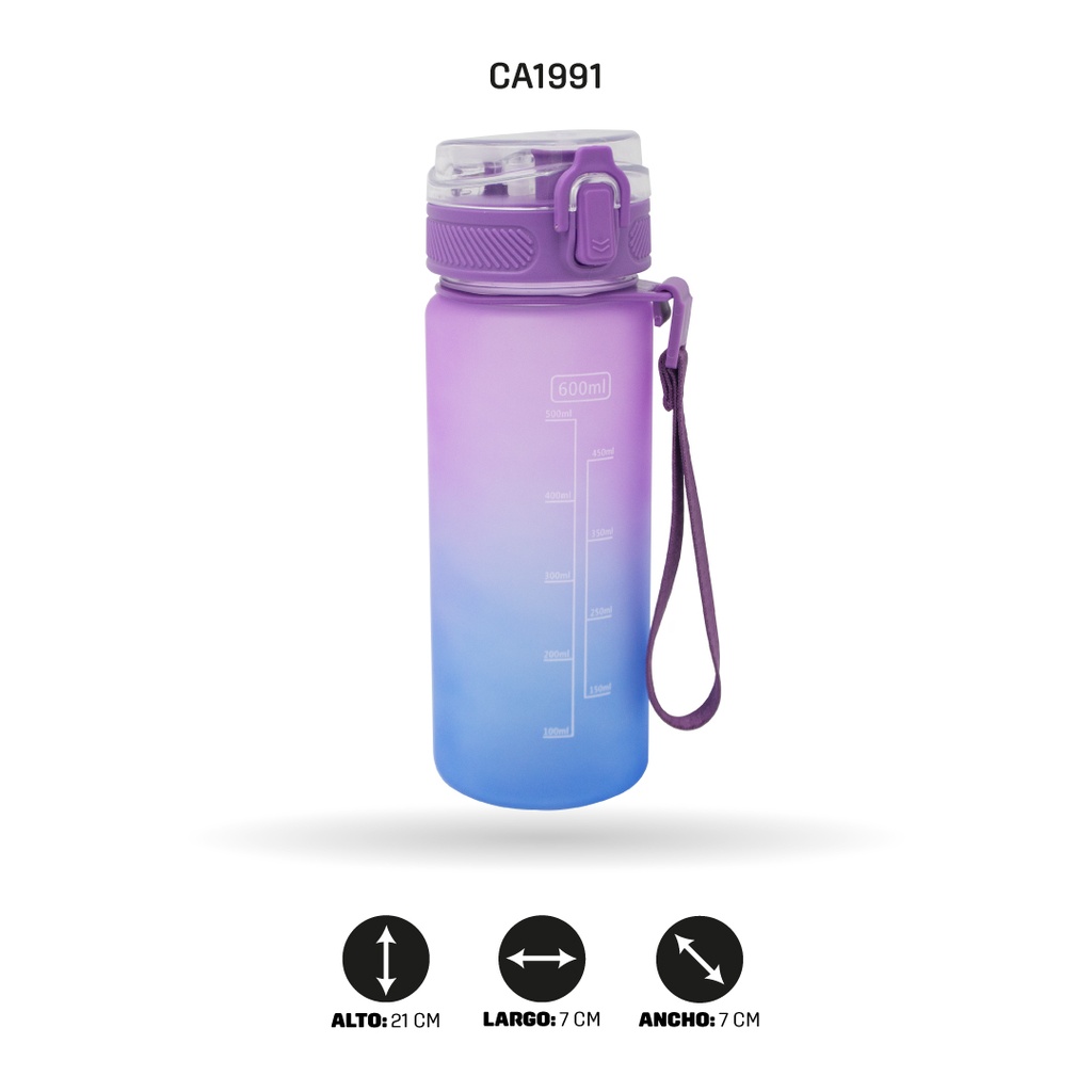 TERMO MORADO CON PEGATINAS DE DIAMANTES [PAC5863]