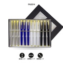 BOLIGRAFO METAL  DORADO 4 COLORES DISPLEY X 12 UND [PAC5231]