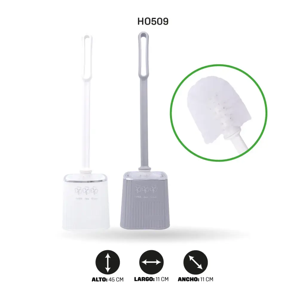 CEPILLO DE BAÑO CABO DE PLASTICO LUJO HS6035-1 [PAC6509]