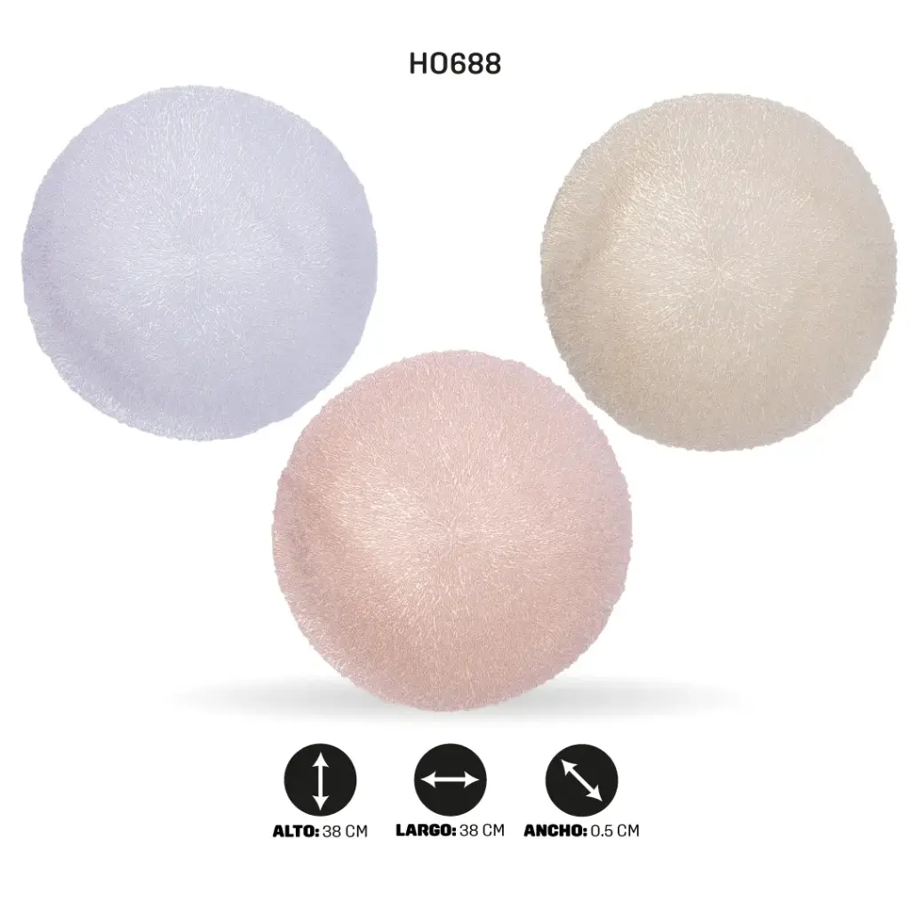 INDIVIDUAL REDONDO 38CM (DISPLAY X12) [PAC6590]