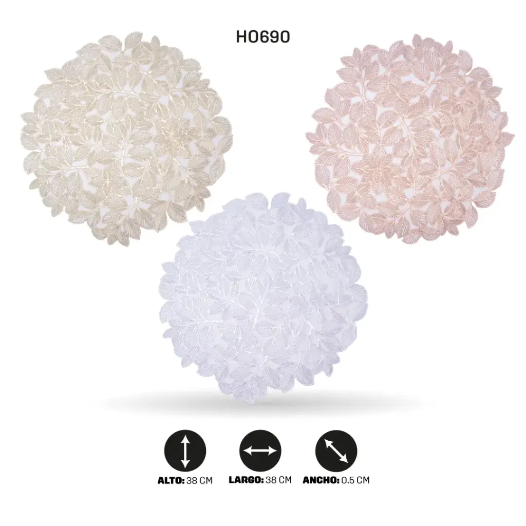 INDIVIDUAL REDONDO 38CM (DISPLAY X12) [PAC6592]