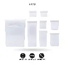 CONTENEDOR EN ACRÍLICO JUEGO x8 pcs 50573 [PAC6603]