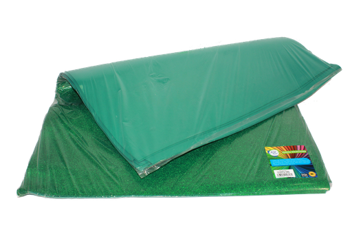 [FO3231] FOAMY PLIEGO AH ROYAL ESCARCHADO VERDE PASTO X 10 UNDS [AH51101516-3231-AH51101516]