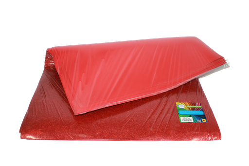 [FO3235] FOAMY PLIEGO AH ROYAL ESCARCHADO ROJO X10 UND [AH51101316-3235-AH51101316]