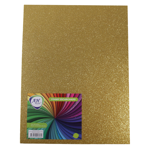 [FO3252] FOAMY 4 CARTA AH ROYAL ESCARCHADO DORADO X 10 UNDS [AH29101015-3252-AH29101015]