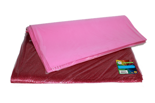 [FO3289] FOAMY PLIEGO AHROYAL ESCARCHADO FUCSIA X 10 UNDS [AH51100616-3289-AH51100616-PAC40183-3289]
