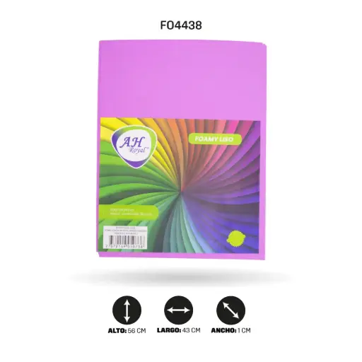 [FO4438] FOAMY 4 CARTA AH ROYAL ROSADO OSCURO X 10 UNDS [AH28103215-4438-AH28103215-AH20103215-HN152]