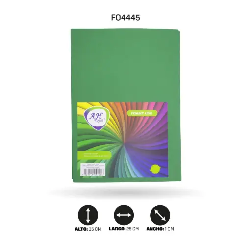 [FO4445] FOAMY 1/8 AH ROYAL VERDE OSCURO X 10 UNDS [AH80104015-4445-AH80104015]