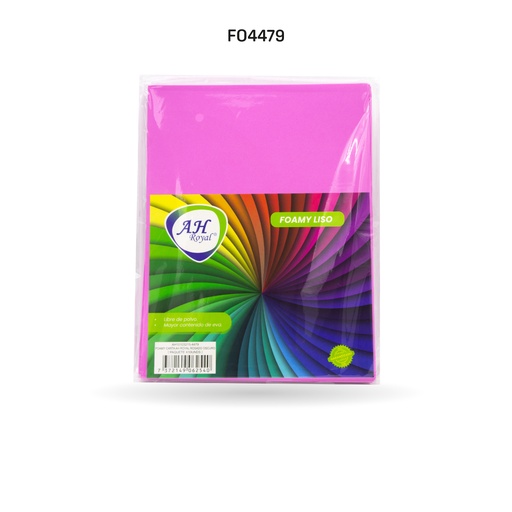 [FO4479] FOAMY CARTA AH ROYAL ROSADO OSCURO X 10 UNDS [AH10103215-4479-AH10103215]