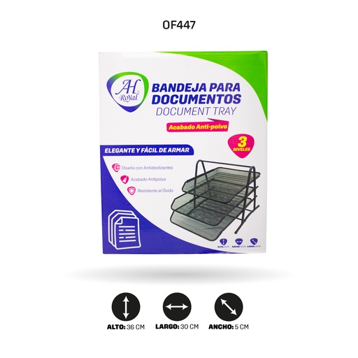 [OF447] BANDEJA PORTADOCUMENTOS AHROYAL X3 2003 [PAC2004-447]