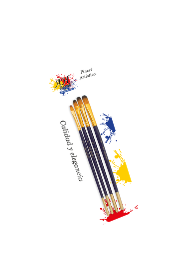[PI132] PINCEL AHROYAL JUEGO LENGUA DE GATO NO 2 4 6 9 X4 [PAC20076-132]