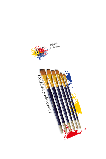 [PI1519] PINCEL AH ROYAL JUEGO ANGULAR NO 2 4 6 8 10 12 SURTIDO [PAC20052-1519]